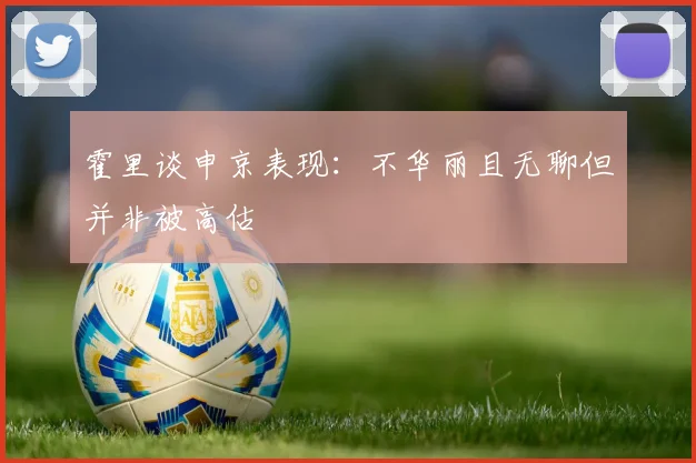 霍里谈申京表现：不华丽且无聊但并非被高估